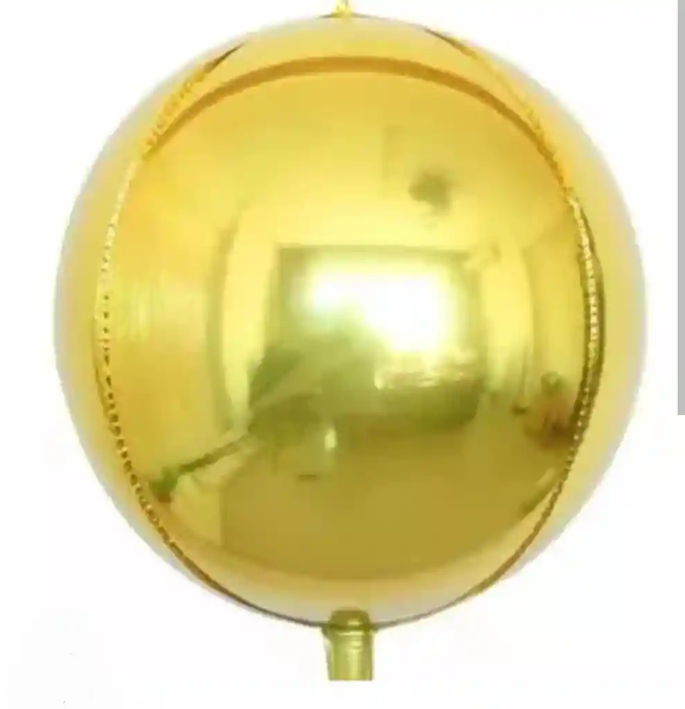 Globo Metalizado Dorado 4d