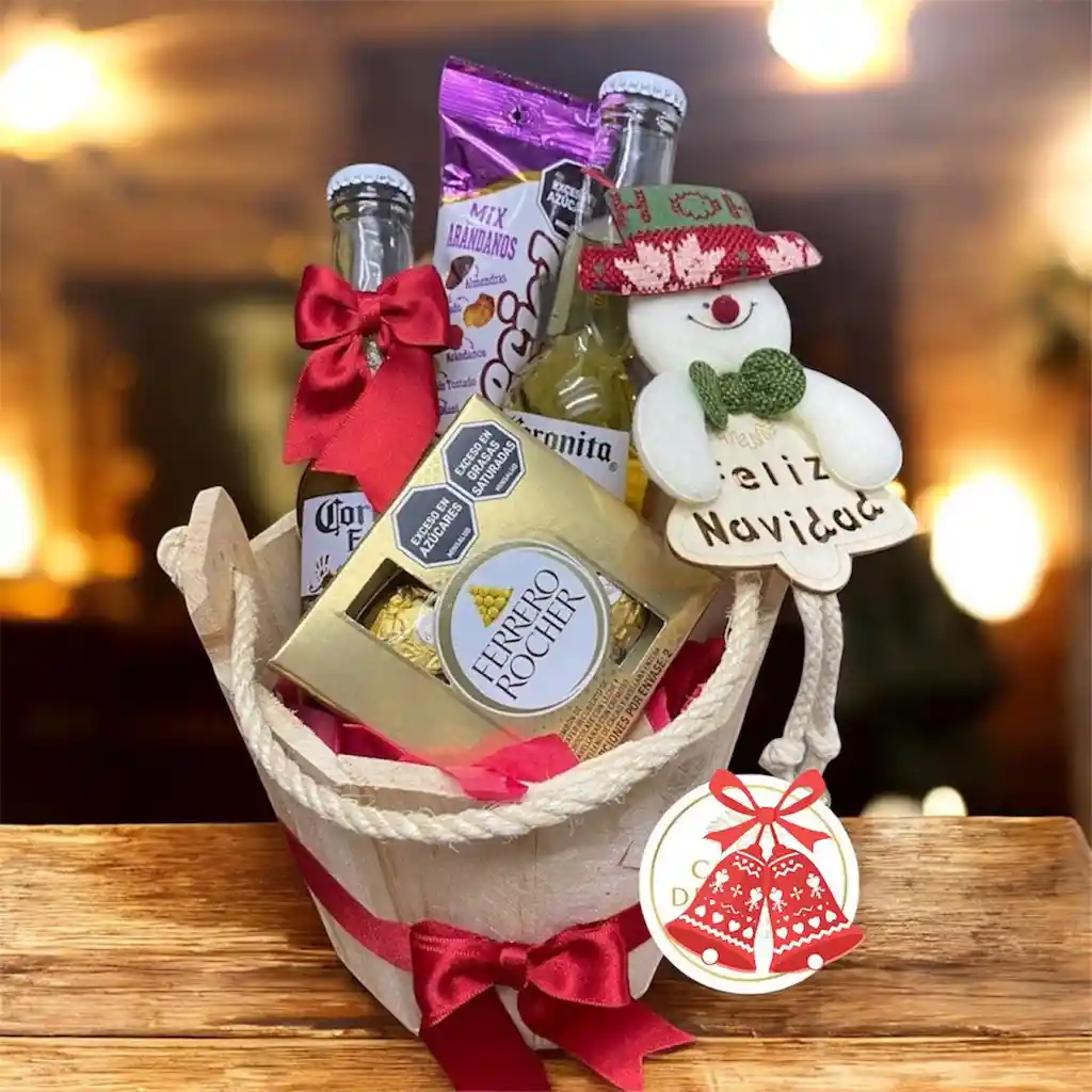 Ancheta Detalle Regalo Navideña "brindis Y Dulzura