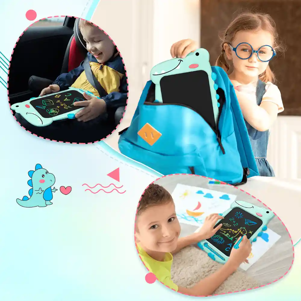 Tableta Magica Escritura Digital Infantil 10inch Dionosaurio