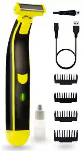 Afeitadora Recargable Portátil Waterproof 700mah Con Peines De Corte