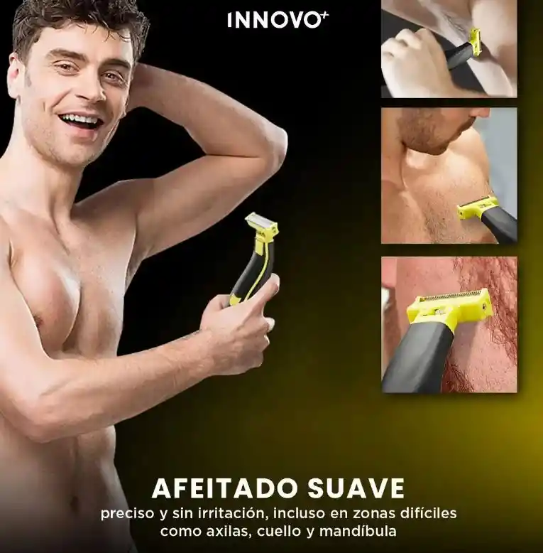 Afeitadora Recargable Portátil Waterproof 700mah Con Peines De Corte