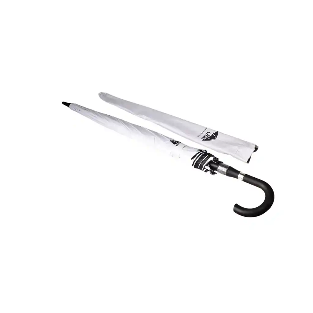 Sombrilla Semiautomatica Baston Poliester Metal Varios Color