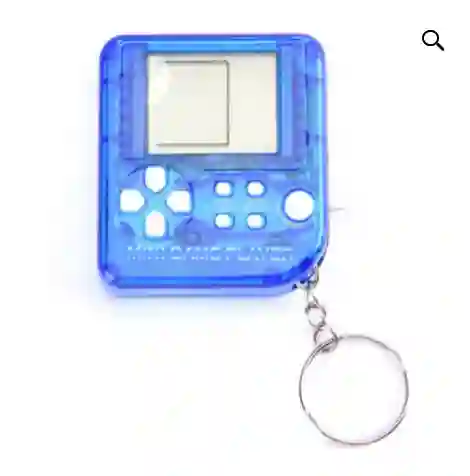 Mini Tetris Portatil Llavero Con 99 Juegos - Jugador Del Juego Azul