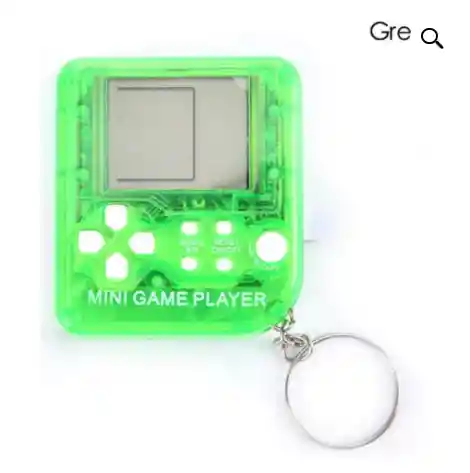 Mini Tetris Portatil Llavero Con 99 Juegos - Jugador Del Juego Negro