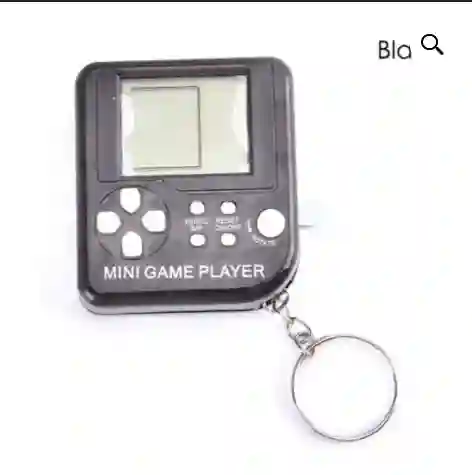 Mini Tetris Portatil Llavero Con 99 Juegos - Jugador Del Juego Negro