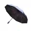 Sombrilla Con Linterna Doble Automatica 10 Varillas Filtro Uva Zul Y Negro