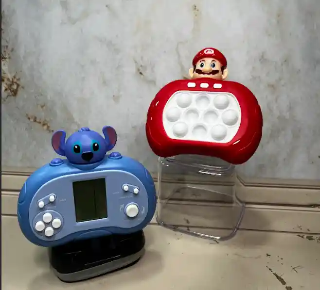 Combo Pop It + Mini Consola Retro Niños Y Niñas