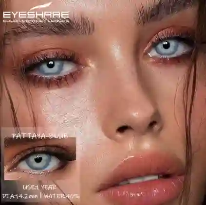 Lentes De Contacto Sin Graduación Eyeshare Color Azul