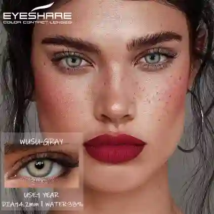 Lentes De Contacto Sin Graduación Eyeshare Color Gris
