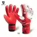Guantes Arquero Rojo Con Protección Anti-lesiones Talla 8