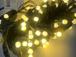 Luces Led Navidad 100 Bombillos Humo Luz Cálida Cable Verde