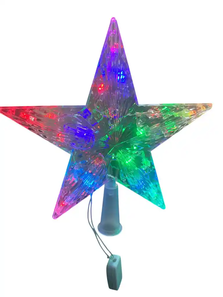Estrella Grande De Navidad Para Decoracion Y Para Arbol De Navidad Multicolor Grande