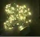 Luces Led Navidad 200 Bombillos Luz Cálida Cable Verde