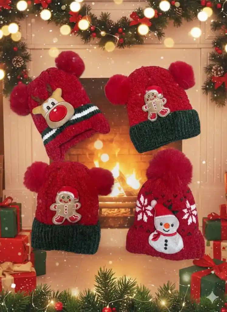 Gorro Navideño Para Niños Navidad Decoracion
