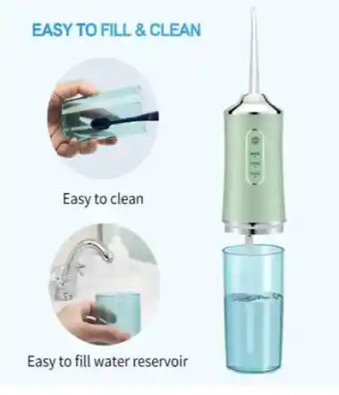 Irrigador Oral Limpieza Dental Profunda Recargable Gris