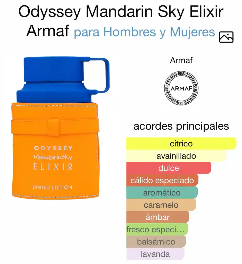 Perfume Mandarín Sky Elixir Armaf