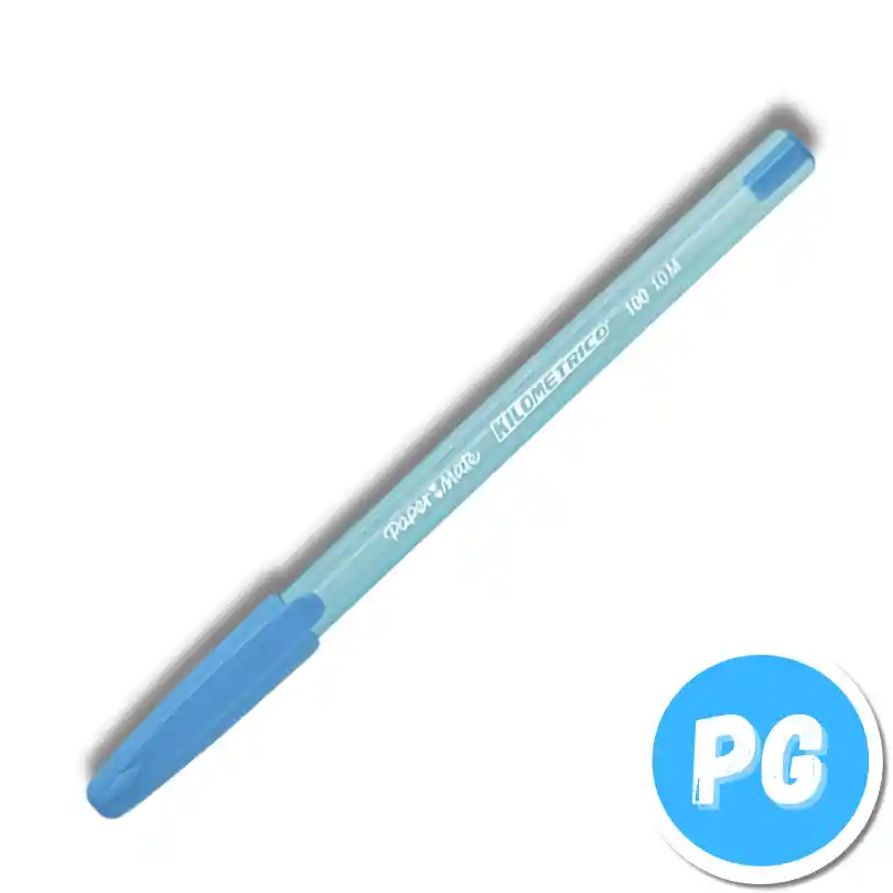 Esfero Kilometrico 100 Unidad Azul Claro