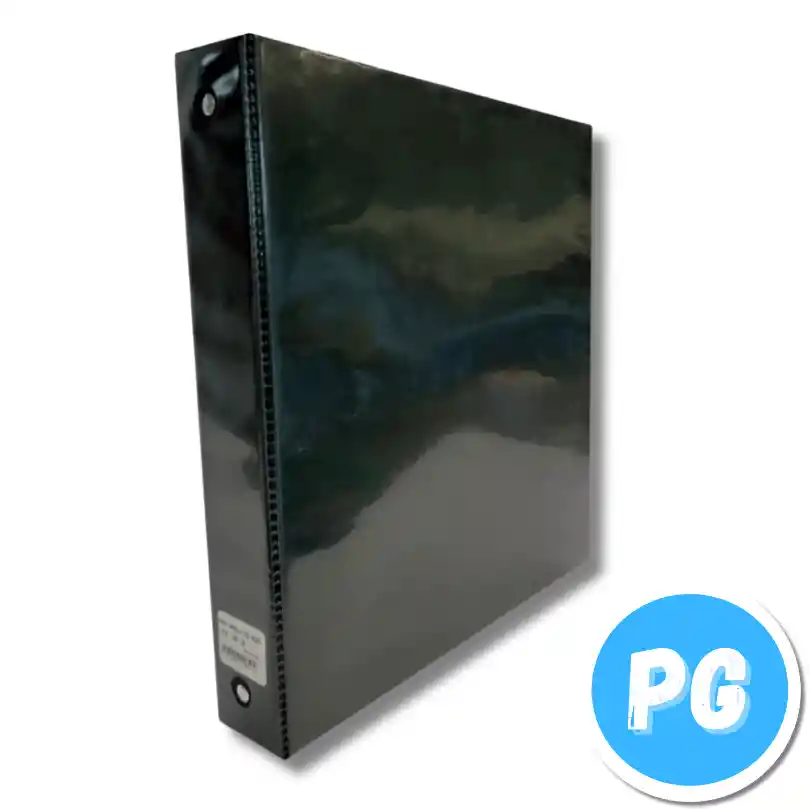 Folder O Carpeta Negra 3 Argollas Carta De 2.0 Pulgadas De Ancho
