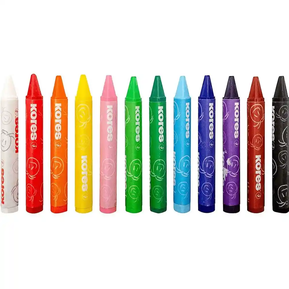 Crayones Kores Jumbo Triangular Caja X 12 Unidades