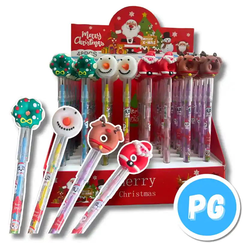 Lapiz 11 Minas Muñecos Navidad