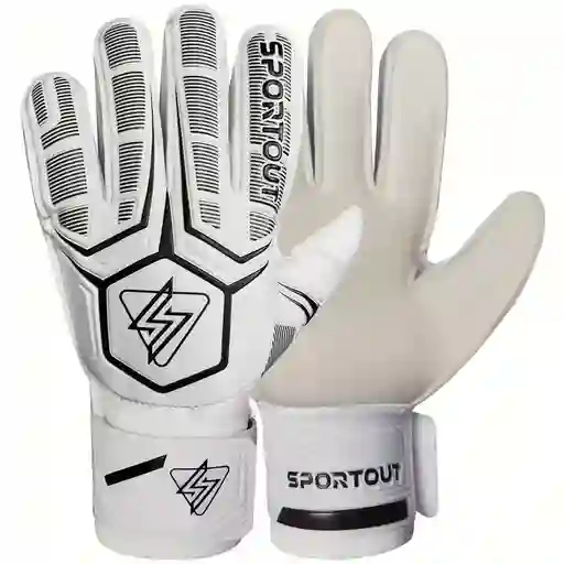 Guantes Arquero Blanco Con Antifractura Talla 6