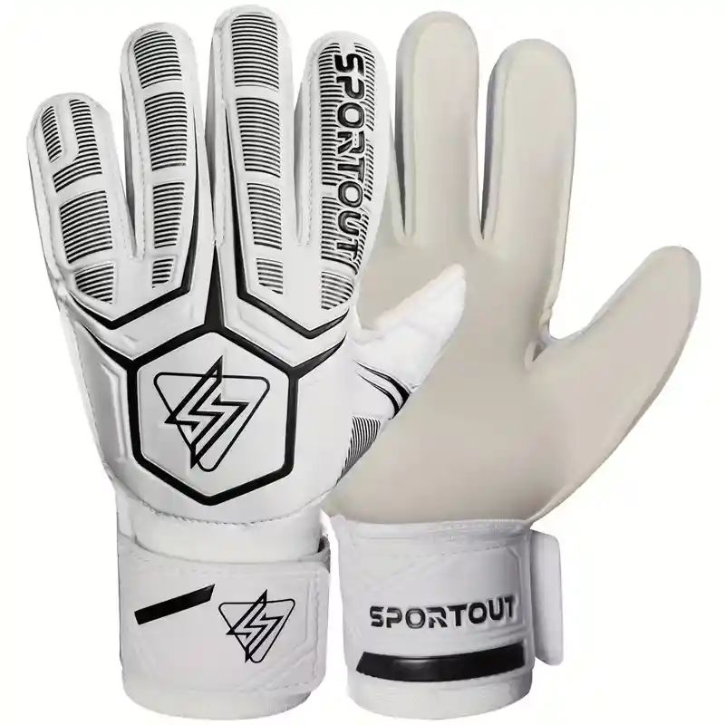 Guantes Arquero Blanco Con Antifractura Talla 6