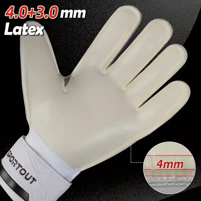 Guantes Arquero Blanco Con Antifractura Talla 6