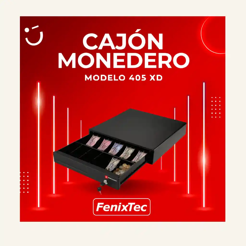 Cajon Monedero Metalico 3bumen 6 Puestos Billetes 405xd Rj11