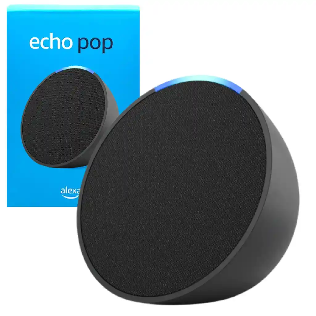 Amazon Echo Pop Asistente Virtual Parlante Alexa Carbón
