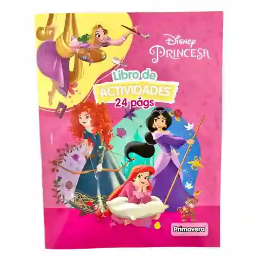 Libro De Actividades Y Colorear 24 Paginas Princesas Disney