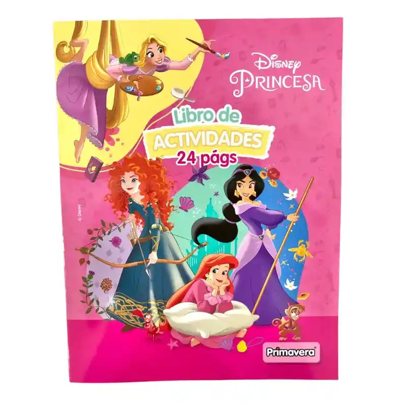 Libro De Actividades Y Colorear 24 Paginas Princesas Disney