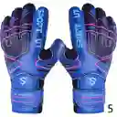 Guantes Arquero De Futbol Con Antifractura Color Azul Talla 7