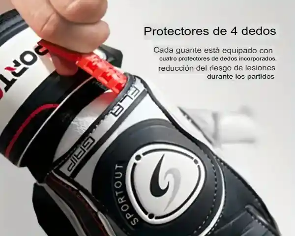 Guantes Arquero De Futbol Con Antifractura Color Azul Talla 7