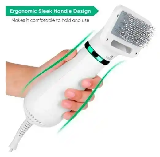 Cepillo Secador Para Mascotas 2 En 1 Portátil