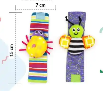 Medias Manillas Sonajeros Bebe Estimulacion Temprana Jirafas