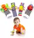 Medias Manillas Sonajeros Bebe Estimulacion Temprana Jirafas