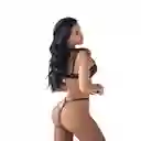 Conjunto Lencería Denise Negro Sm