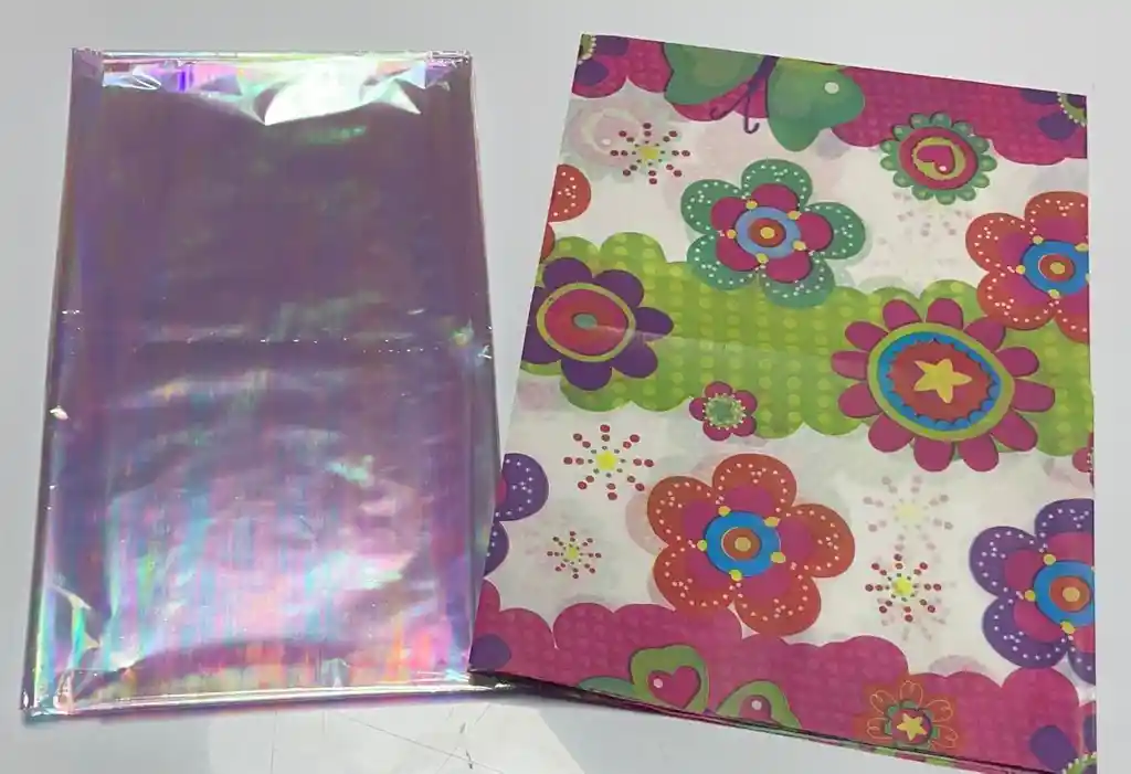 🎁 Combo De Lujo | Papel Seda + Celofán Tornasol | ¡el Pack Completo Para Tus Regalos!✨