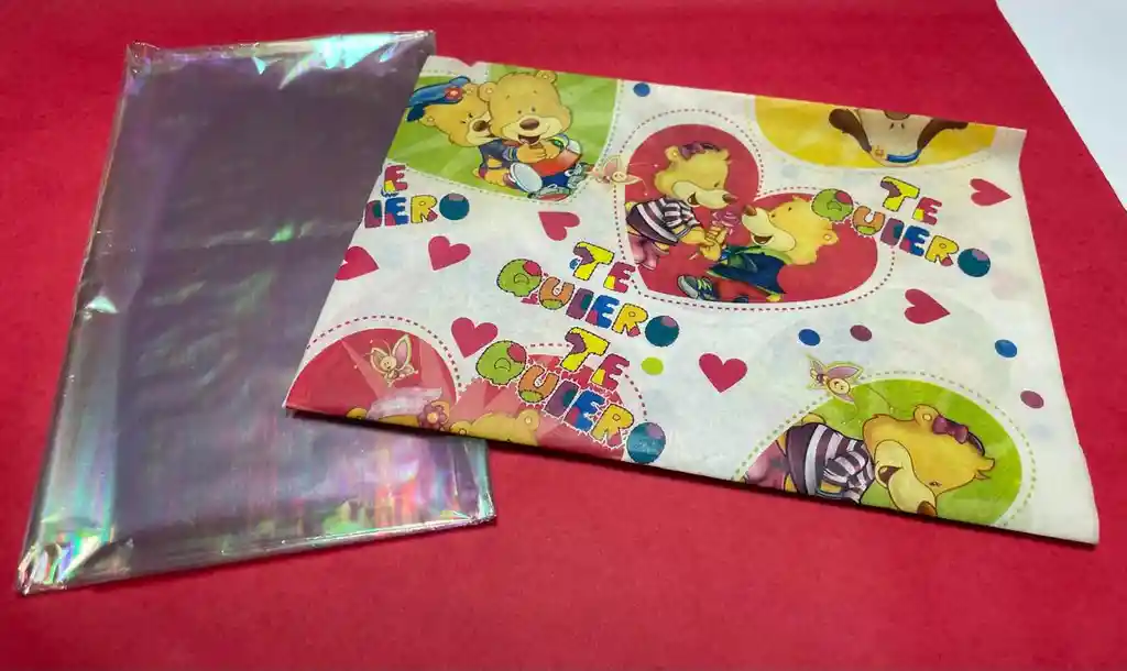 🎁 Combo De Lujo | Papel Seda + Celofán Tornasol | ¡el Pack Completo Para Tus Regalos!✨