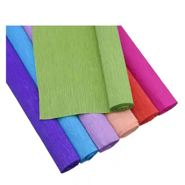 🎨 Papel Crepé Premium (crespón) – ¡color Y Elasticidad Para Crear!