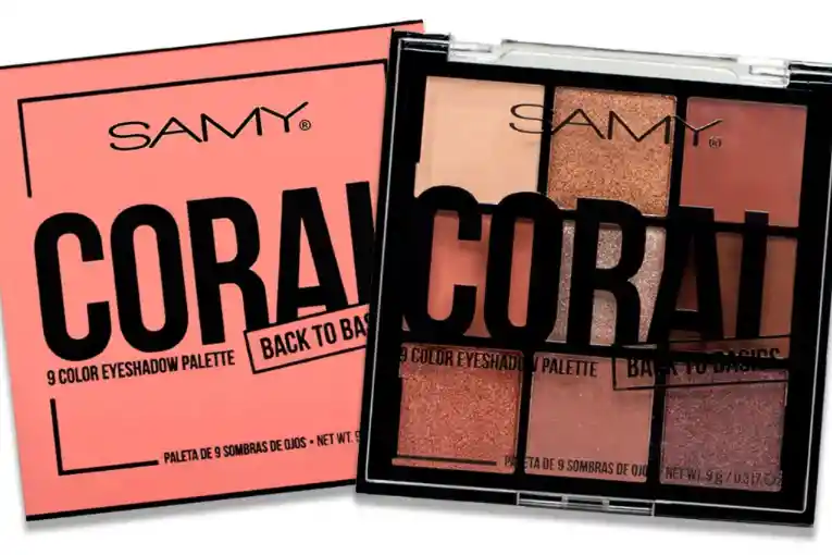 Samy Paleta Sombra De Ojos X9 Coral