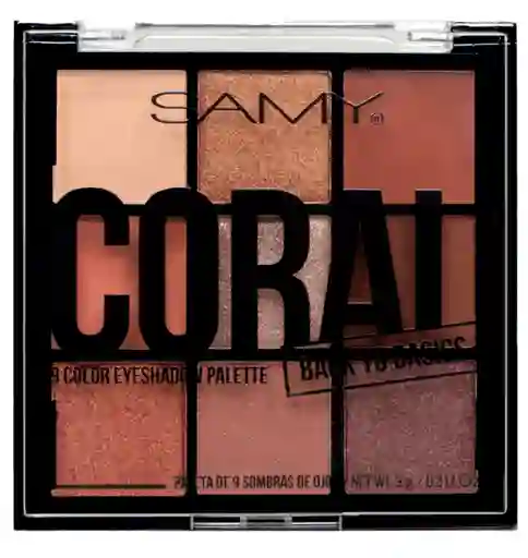 Samy Paleta Sombra De Ojos X9 Coral