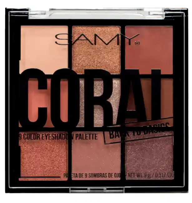 Samy Paleta Sombra De Ojos X9 Coral