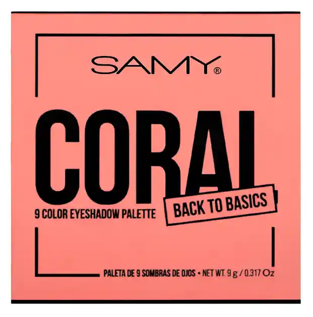 Samy Paleta Sombra De Ojos X9 Coral