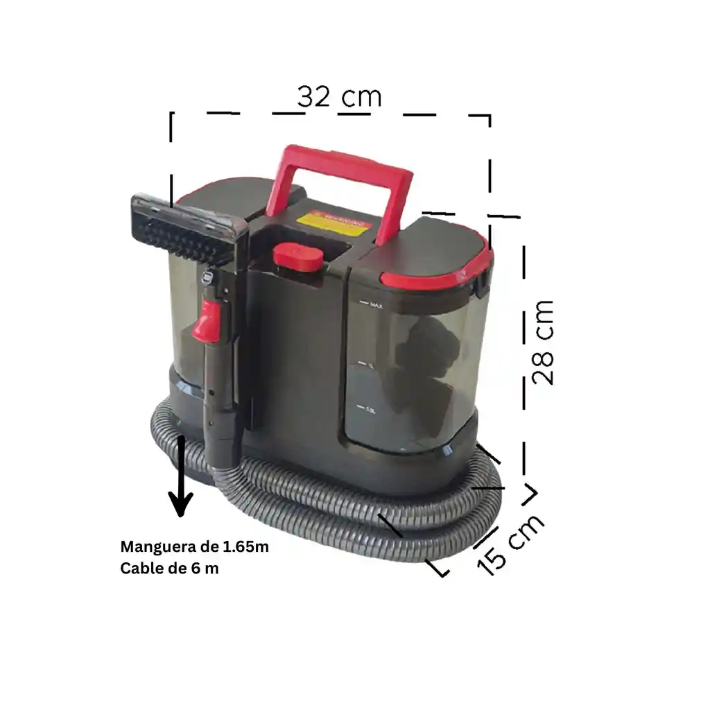 Máquina Aspiradora Y Limpiadora De Tapicería Potencia 800 W