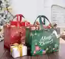 Bolsas Navideñas Cambrel Plásticas Con Asa (24x30 Cms )
