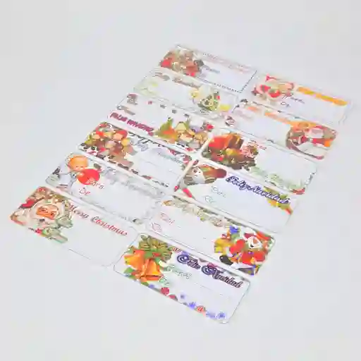 Tarjetas Adhesivas Navidad