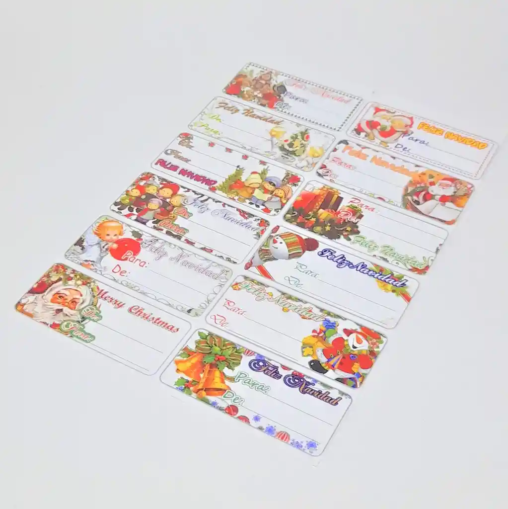 Tarjetas Adhesivas Navidad
