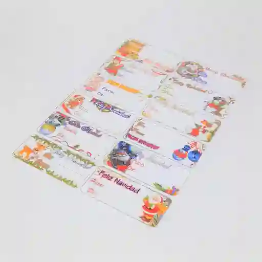 Tarjetas Adhesivas Navidad
