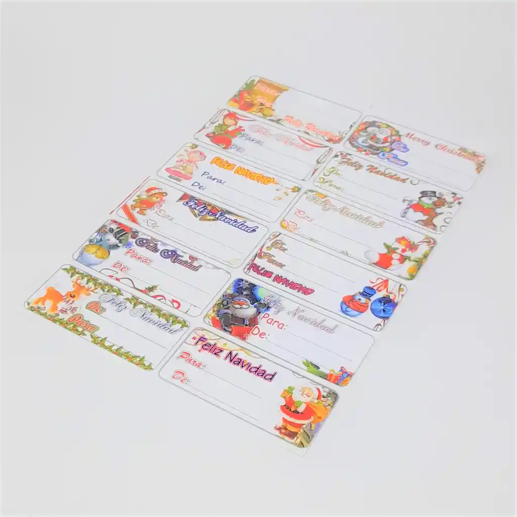 Tarjetas Adhesivas Navidad